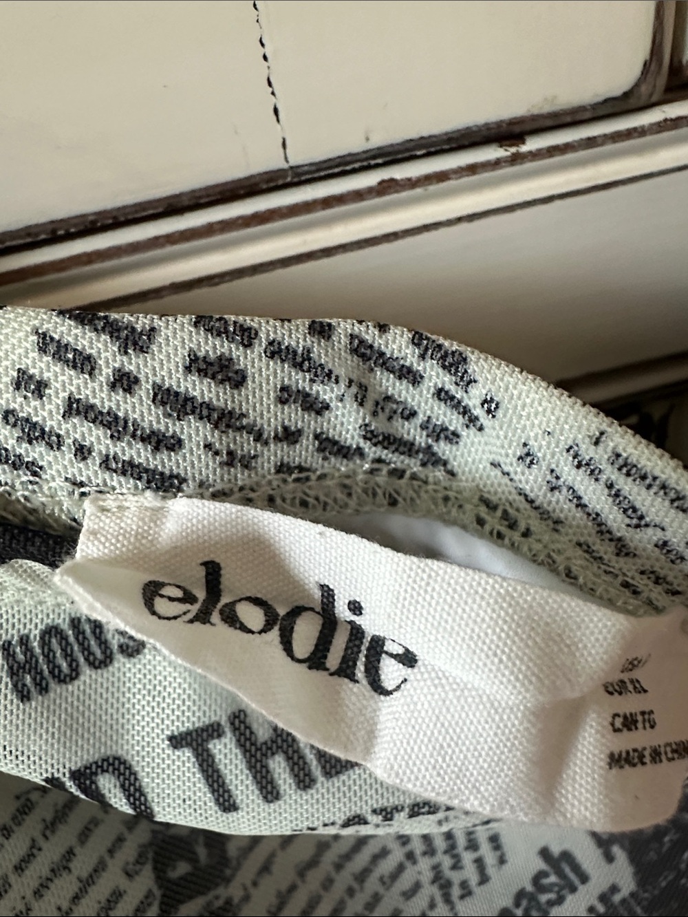 Eloise Black & White Newspaper Print Skirt - Picture 3 of 4